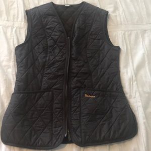 Barbour quilted vest in brown